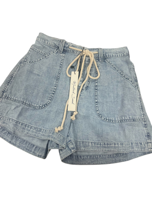 Mustard Seed Drawstring Waist Relaxed Slouchy Denim Shorts