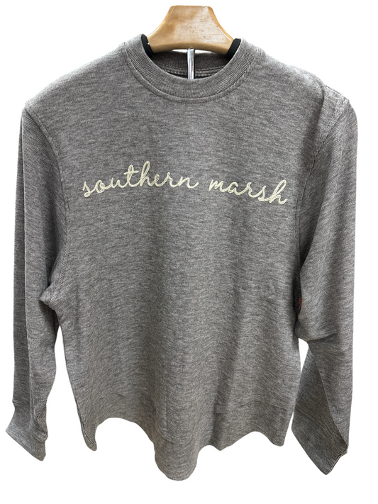 Southern Marsh Terra Textured Vintage Sweater OTTS