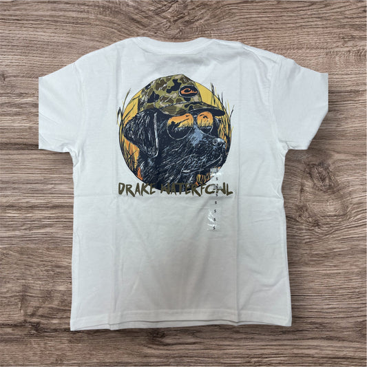 Drake Pop Art Old School Lab T White DT0255