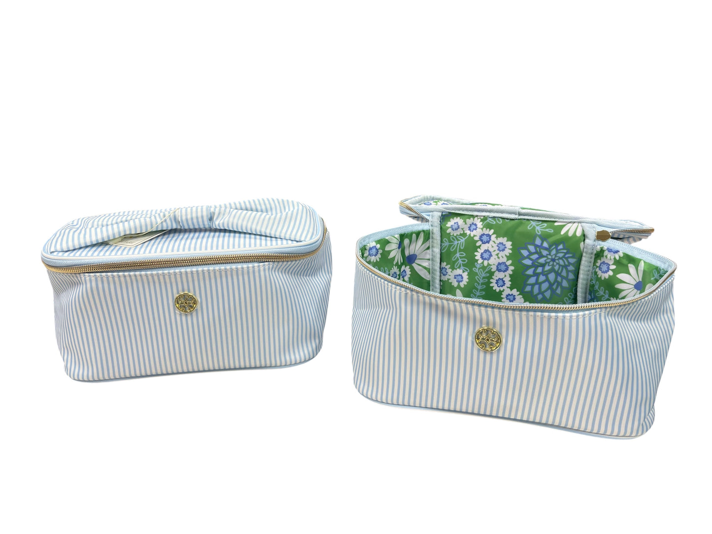 Mary Square Kiss and Makeup Blue Stripe