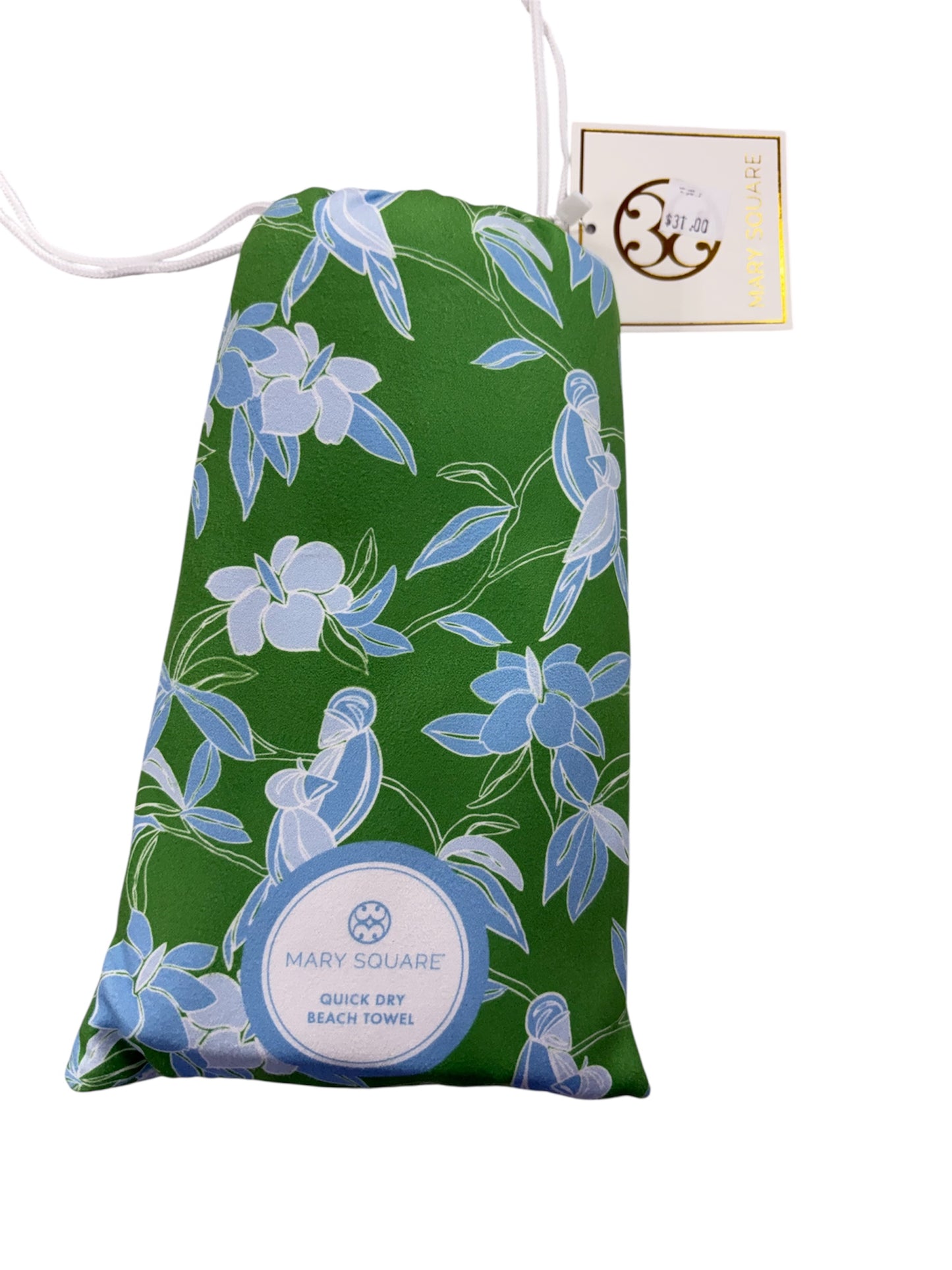 Mary Square Quick Dry Beach Towel Tiki Tropics