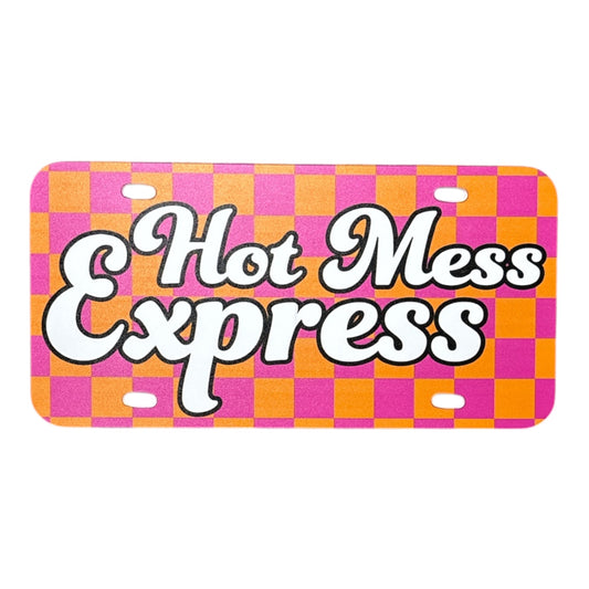 Custom Decor LCP License Plates - Hot Mess #3610