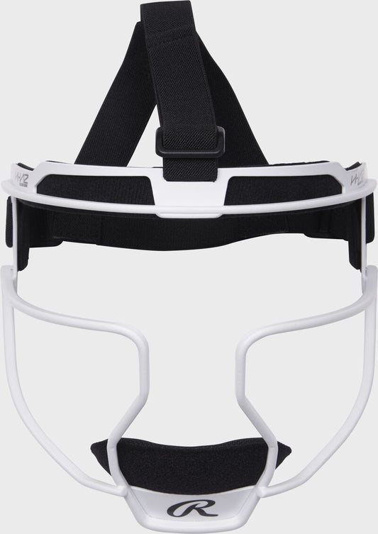 Rawlings Hi-Viz Softball Fielder's Adult Mask- White