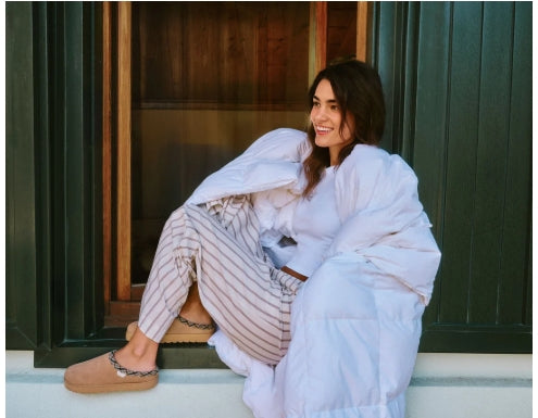 Sanuk Women Yoga Cloud Lounger - Tan Suede