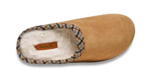 Sanuk Women Yoga Cloud Lounger - Tan Suede