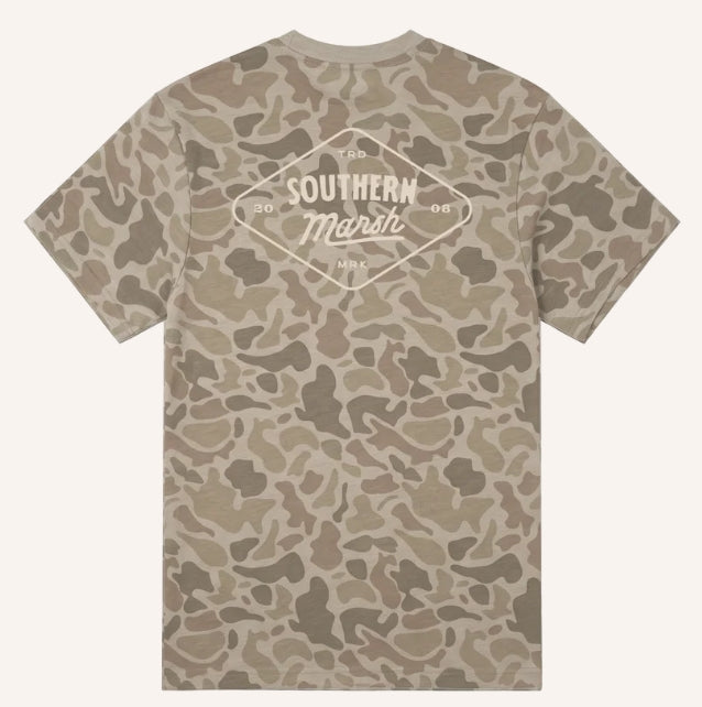Southern Marsh SEAWASH Originals Diamond SM - Camo Burnt Taupe