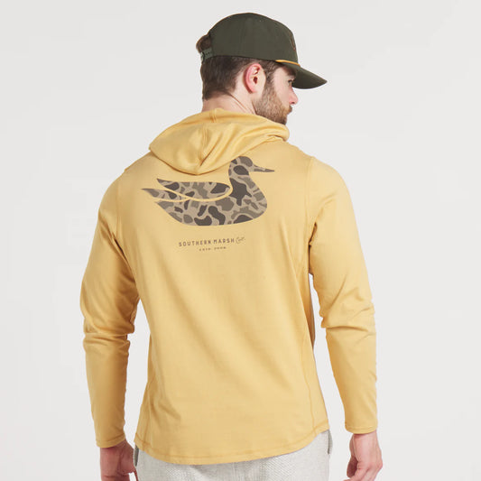 Southern Marsh Classic Hoodie Tee Khaki(Gold) THDO KHK