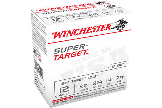 Winchester 12G Super Target Load 2.75 1/8 oz #7.5 1145 25rds TRGT127