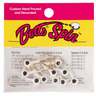 Betts Spin Round Jig Heads - White w/Black Eye, 1/16oz, 10pk