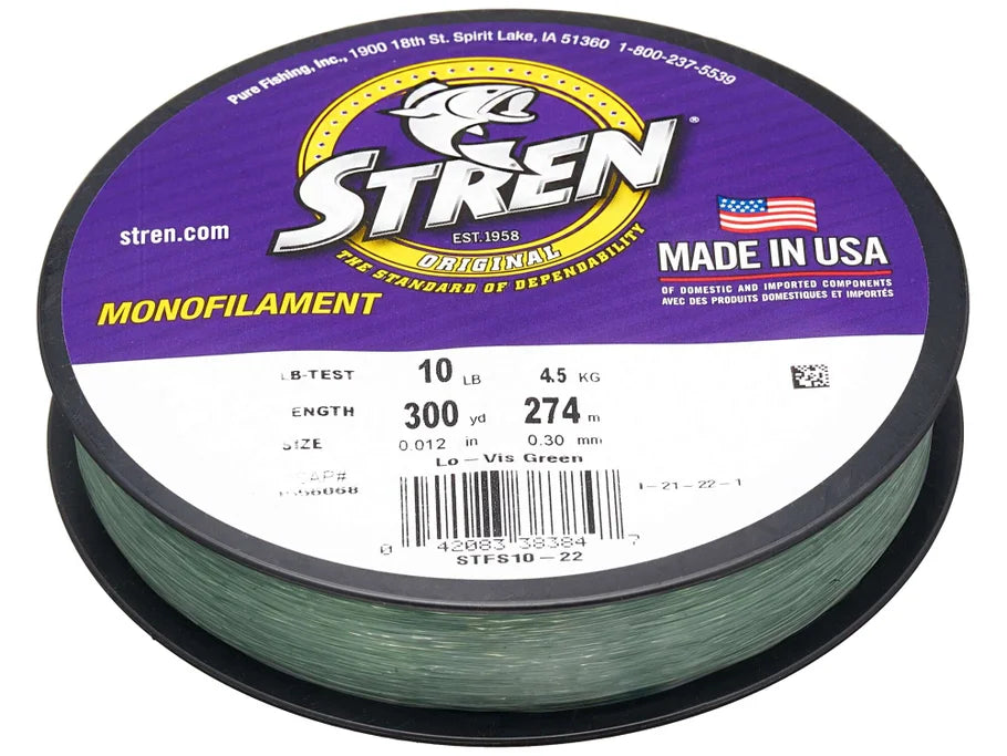 Stren Low-Vis Green Fishing Line STFS12-22 300YD 12LB Green
