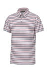 Southern Point Valley Stripe Polo- Captain Blue/Flamingo P286