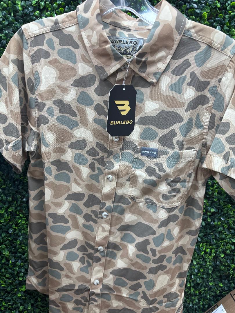 Burlebo Performance Button Up Pintail Camo PBU-PTC