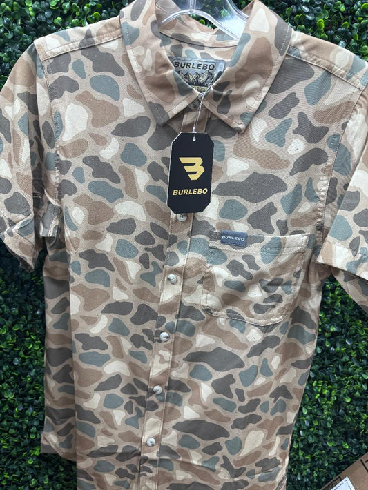 Burlebo Performance Button Up Pintail Camo PBU-PTC