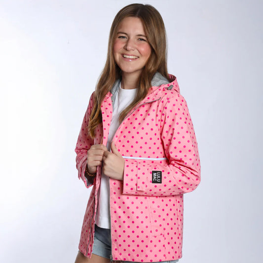 Lulu Mac LM-RC-1001PD Pink/Hot Pink Lulu Mac Raincoat